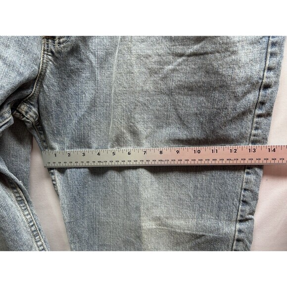 Lee Relaxed Fit Jeans Men's 42 X 34 Blue Denim Light Wash Broken In - Picture 10 of 12